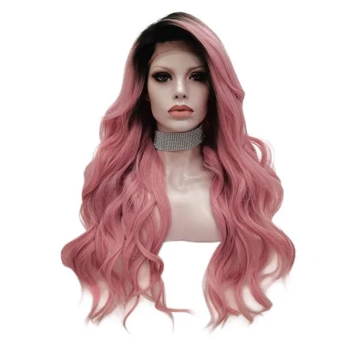 Celebrity Wig Premium Wig - Deep Root Soft Berry Lustrous Long Lace Front Wig -Cosmetic Shop N15 T1T2312 U closed