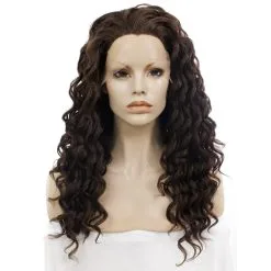 Celebrity Wig Premium Wig - Walnut Long Tight Curls Lace Front Wig