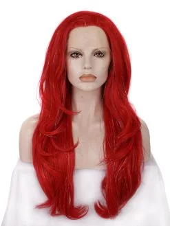Celebrity Wig Premium Wig - Poppy Red Layered Lace Front Tinsel