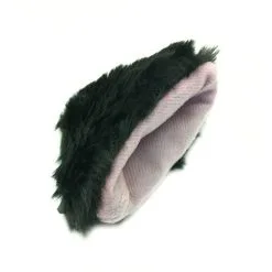 UNIQSO Anime Cosplay Ears Faux Fur Clip-on -Cosmetic Shop wolf pink black 3