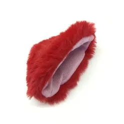 UNIQSO Anime Cosplay Ears Faux Fur Clip-on -Cosmetic Shop wolf red 2